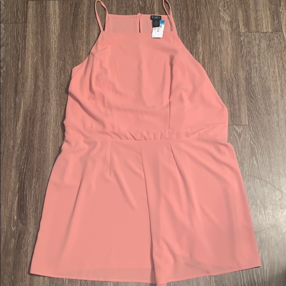 New rue21+ pink sleeveless romper